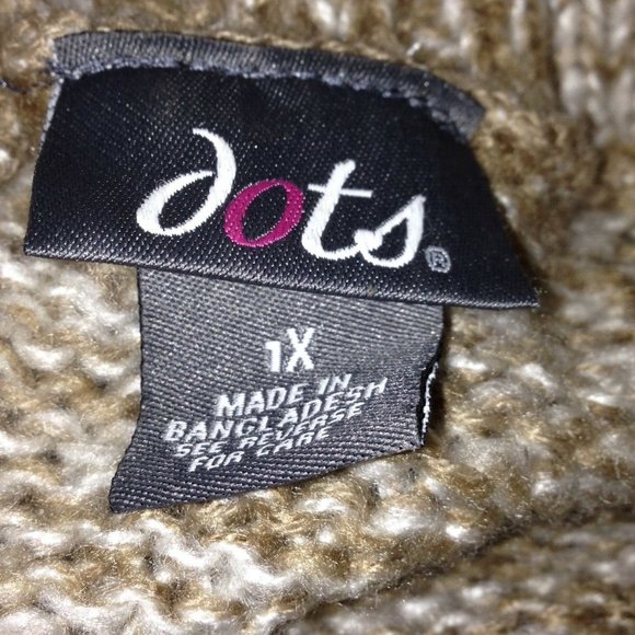 Dots Short Sleeve Knitted Sweater - Picture 5 of 5